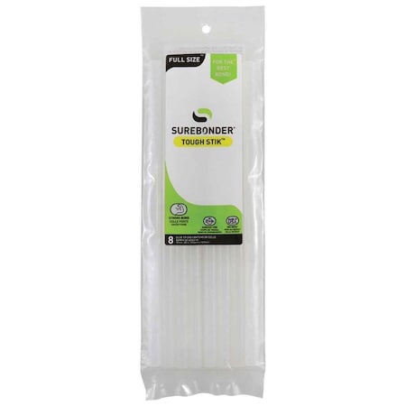 Surebonder Hot Glue Sticks, Clear, 10 in, 8 PK H-810R